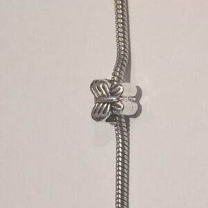 Silver Butterfly Charm for Pandora Style Bracelet